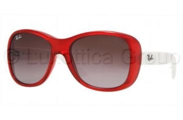 Image of Ray-Ban Junior RJ 9047S Sunglasses Styles - Red Metallic Frame / Violet Gradient Lenses, 159-8H-5015