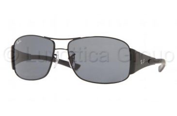 Image of Ray-Ban Junior RJ9516S SV Prescription Sunglasses - Shiny Black Frame w/ Gray 55 mm Diameter Lenses, 220-87-5514