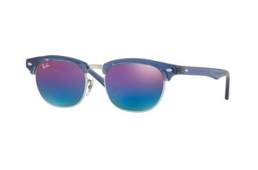 Image of Ray-Ban Junior RJ9050S Sunglasses for Kids with No-Line Progressive Rx Prescription Lenses RJ9050S-7037B1-45 - Lens Diameter 45 mm, Frame Color Trasparent Blue