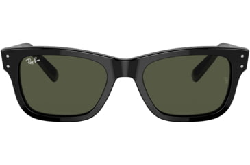Image of Ray-Ban Mr Burbank RB2283 Sunglasses, Green Lenses, Black, 55, RB2283-901-31-55