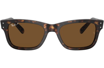 Image of Ray-Ban Mr Burbank RB2283 Sunglasses, Polarized Brown Lenses, Havana, 52, RB2283-902-57-52