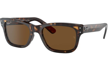 Image of Ray-Ban Mr Burbank RB2283 Sunglasses, Polarized Brown Lenses, Havana, 52, RB2283-902-57-52