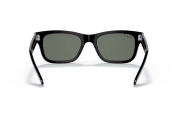 Image of Ray-Ban Mr Burbank RB2283 Sunglasses, Polarized Green Lenses, Black, 55, RB2283-901-58-55