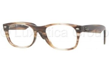 Image of Ray-Ban New Wayfarer Eyeglass Frames RX5184 5139-5218 - Striped Brown Frame