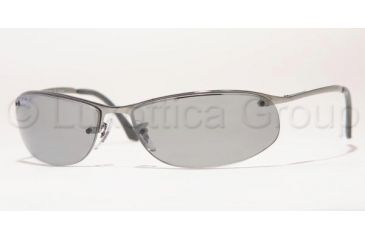 Image of Ray-Ban RB 3179 Sunglasses Styles - Gunmetal Frame / Polarized Gray Mirror Silver Grad. Lenses, 004-82-6315