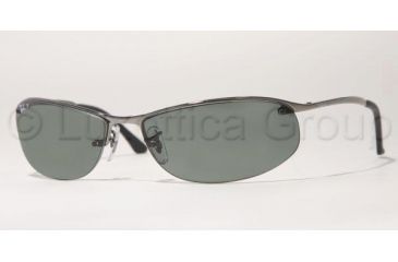 Image of Ray-Ban RB 3179 Sunglasses Styles - Gunmetal Frame / Polarized Green Lenses, 004-9A-6315