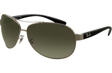 Image of Ray-Ban RB 3386 Sunglasses - Gunmetal Frame / Green 63 mm Diameter Lenses, 004-71-6313