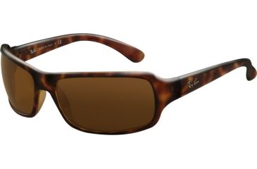 Image of Ray-Ban RB 4075 Sunglasses, Havana Frame / Crystal Brown Lenses, 642-6116