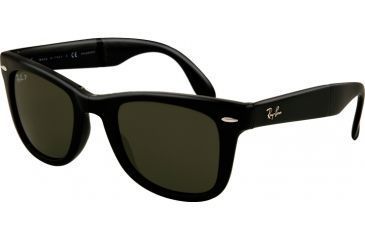 Image of Ray-Ban Folding Wayfarer Prescription Sunglasses RB4105 RB4105-601-58-5022 - Frame Color: Black, Lens Diameter: 50 mm