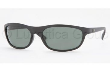 Image of Ray-Ban RB 4114 Sunglasses Styles - Matte Black Frame / Green Lenses, 601S71-6218