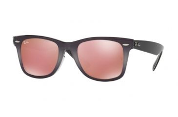 Image of Ray-Ban RB2140F Single Vision Prescription Sunglasses RB2140F-1201Z2-52 - Lens Diameter 52 mm, Frame Color Top Light Grey Grad On Grey