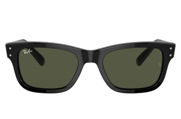 Image of Ray-Ban RB2283 Mr Burbank Sunglasses - Men's, Black Frame, Green Lens, 58, RB2283-901-31-58