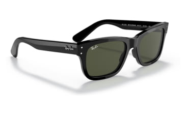 Image of Ray-Ban RB2283 Mr Burbank Sunglasses - Mens, Black Frame, Green Lens, 58, RB2283-901-31-58