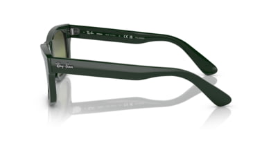 Image of Ray-Ban RB2283 Mr Burbank Sunglasses - Mens, Green Frame, Dark Green Grad Mirror Polarized Lens, 55, RB2283-6659G4-55