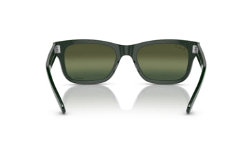 Image of Ray-Ban RB2283 Mr Burbank Sunglasses - Mens, Green Frame, Dark Green Grad Mirror Polarized Lens, 55, RB2283-6659G4-55