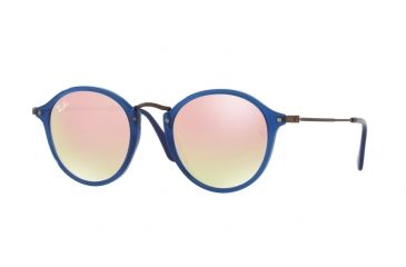 Image of Ray-Ban RB2447NF Sunglasses 62547O-52 - Trasparent Blue Frame, Copper Flash Gradient Lenses