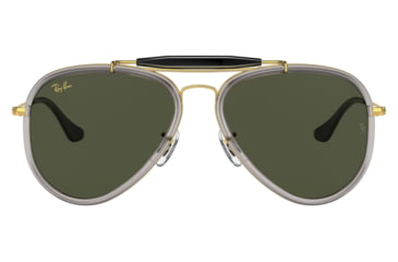 Image of Ray-Ban RB3428 Road Spirit Sunglasses - Mens, Legend Gold Frame, Green Lens, 58, RB3428-923931-58
