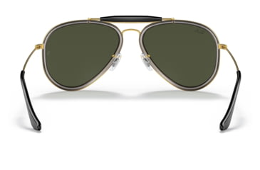 Image of Ray-Ban RB3428 Road Spirit Sunglasses - Mens, Legend Gold Frame, Green Lens, 58, RB3428-923931-58