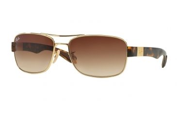 Image of Ray-Ban RB3522 Sunglasses 001/13-61 - Arista Frame, Brown Gradient Lenses