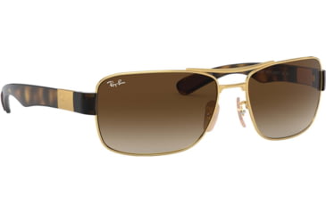 Image of Ray-Ban RB3522 Sunglasses 001/13-64 - Arista Frame, Brown Gradient Lenses