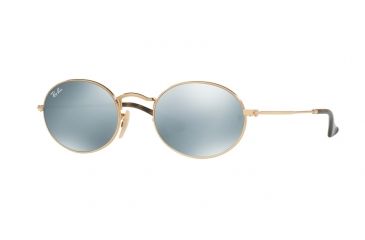 Image of Ray-Ban RB3547N Sunglasses 001/30-48 - Gold Frame, Grey-Flash Lenses