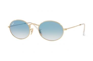 Image of Ray-Ban RB3547N Sunglasses 001/3F-54 - Arista Frame, Crystal White Grad. Blue Lenses