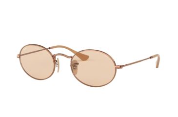 Image of Ray-Ban RB3547N Sunglasses 9131S0-51 - Copper Frame, Evolve Light Brown Lenses