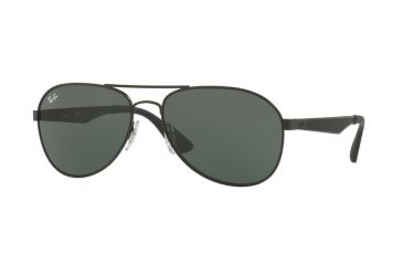 Image of Ray-Ban RB3549 Single Vision Prescription Sunglasses RB3549-006-71-61 - Lens Diameter 61 mm, Frame Color Matte Black