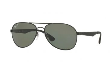 Image of Ray-Ban RB3549 Single Vision Prescription Sunglasses RB3549-006-9A-61 - Lens Diameter 61 mm, Frame Color Matte Black