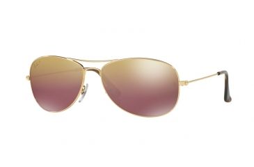 Image of Ray-Ban RB3562 Bifocal Prescription Sunglasses RB3562-001-6B-59 - Lens Diameter 59 mm, Frame Color Shiny Gold