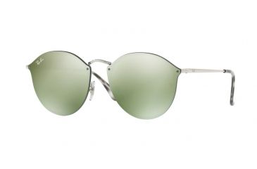 Image of Ray-Ban RB3574N Sunglasses 003/30-59 - Silver Frame, Dark Green Mirror Silver Lenses