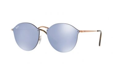 Image of Ray-Ban RB3574N Sunglasses 90351U-59 - Copper Frame, Dark Violet Mirror Silver Lenses