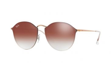 Image of Ray-Ban RB3574N Sunglasses 9035V0-59 - Copper Frame, Clear Gradient Red Mirror Red Lenses