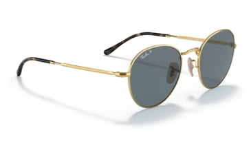 Image of Ray-Ban RB3582 David Sunglasses, Arista Frame, Dark Blue, Polarized, 51, RB3582-001-3R-51