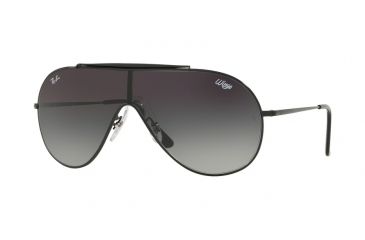 Image of Ray-Ban RB3597 Sunglasses 002/11-33 - Black Frame, Grey Gradient Dark Grey Lenses