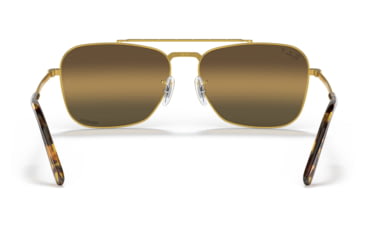 Image of Ray-Ban RB3636 New Caravan Sunglasses, Legend Gold Frame, Silver/Brown Chromance Lens, Polarized, 55, RB3636-9196G5-55