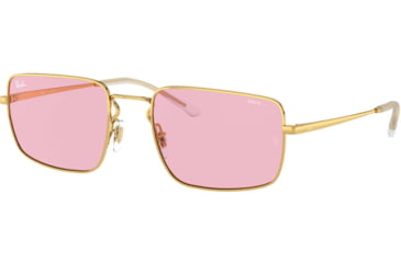 Image of Ray-Ban RB3669 Sunglasses, Arista, Evolve Photo Pink To Blue, 55, RB3669-001-Q3-55