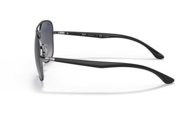 Image of Ray-Ban RB3683 Sunglasses, Blue Gradient Polarized Lenses, Gunmetal, 56, RB3683-004-78-56
