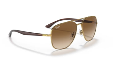 Image of Ray-Ban RB3683 Sunglasses, Clear Gradient Brown Lenses, Arista, 56, RB3683-001-51-56