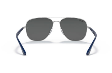 Image of Ray-Ban RB3683 Sunglasses, Dark Grey Lenses, Silver, 56, RB3683-003-B1-56