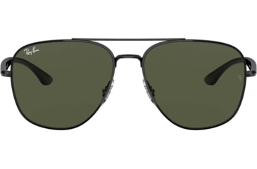 Image of Ray-Ban RB3683 Sunglasses, Green Lenses, Black, 56, RB3683-002-31-56