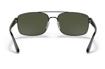 Image of Ray-Ban RB3687 Sunglasses - Mens, Black Frame, Green Lens, 58, RB3687-002-31-58