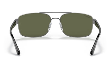 Image of Ray-Ban RB3687 Sunglasses - Mens, Gunmetal Frame, Green Lens, Polarized, 58, RB3687-004-58-58