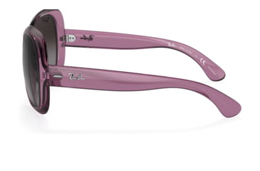 Image of Ray-Ban RB4098 Jackie Ohh II Sunglasses - Womens, Transparent Violet Frame, Grey Gradient Lens, Polarized, 60, RB4098-6591T3-60