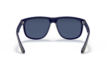Image of Ray-Ban RB4147 Standard Sunglasses, Dark Blue Lenses, Matte Green On Blue, 56, RB4147-657080-56