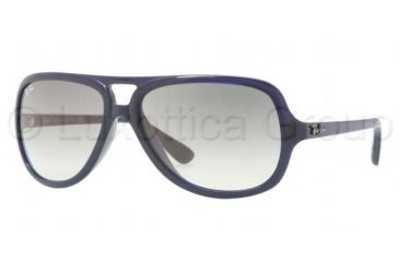 Image of Ray-Ban RB4162 Sunglasses 629/32-5915 - Dark Shiny Blue Frame, Crystal Gray Gradient Lenses