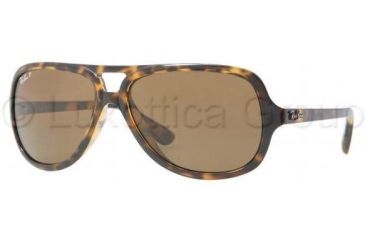 Image of Ray-Ban RB4162 Sunglasses 710/57-5915 - Light Havana Crystal Brown Polarized