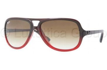 Image of Ray-Ban RB4162 Sunglasses 837/51-5915 - Dark Brown-gradient Red Crystal Brown Gradient