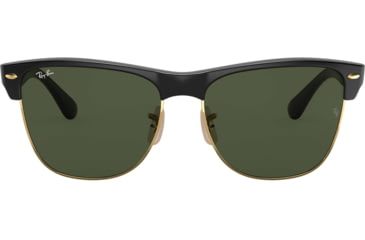 Image of Ray-Ban RB4175 Sunglasses 877-5716 - Demi Shiny Black Arista Frame, Crystal Green Lenses