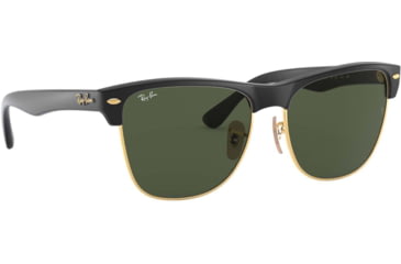 Image of Ray-Ban RB4175 Sunglasses 877-5716 - Demi Shiny Black Arista Frame, Crystal Green Lenses